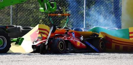F1: el detalle clave que explica el accidente de Leclerc en Monza, ¿qué análisis hizo Ferrari?