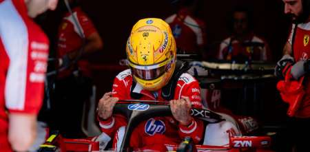 F1: Hamilton y Leclerc probaron los neumáticos Pirelli para 2027 en Imola