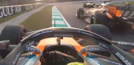 Norris se olvidó de frenar y se despistó durante el Safety Car en el GP de Malasia