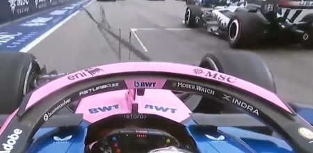 Así fue la largada de Colapinto en el GP de Estados Unidos de F1