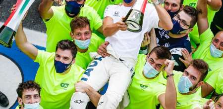 Galería: El histórico triunfo de Gasly en Italia