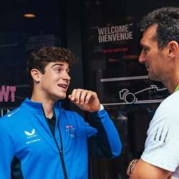 F1: Colapinto recibió la visita de Scaloni en la previa del GP de Bélgica