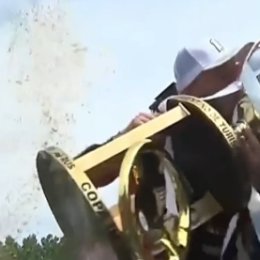 TC: ¡Festejalo Titán! Canapino recibió la Copa de Oro en el podio de La Plata