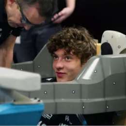 F1: Kimi Antonelli probó su flamante butaca en Mercedes