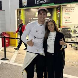 Nico Varrone tuvo una visita espacial: la primera astronauta argentina lo acompañó en Daytona