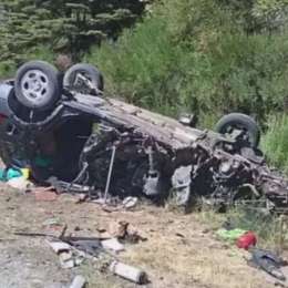 Fuerte accidente en la Ruta 40 entre una camioneta y un colectivo de larga distancia