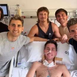 Yacopini recibió la visita de los hermanos Benavides: “Felices de verte en tan buen camino”