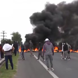 Corte total en Acceso Oeste en medio de las protestas por la reforma laboral