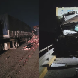 Trágico doble choque de camiones en Ruta 9: un muerto, un herido y corte total del tránsito