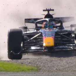 F1: Max Verstappen protagonizó un fuerte despiste en el cierre del viernes en Australia