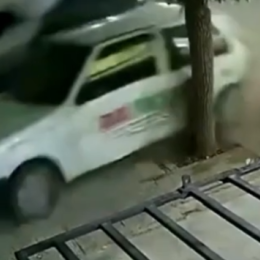 VIDEO: Accidente con fortuna en Neuquén: perdió el control, chocó y casi atropella a un panadero