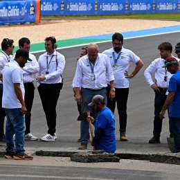 MotoGP: un agujero en la superficie de la pista en Goiania obligó a posponer la actividad hasta nuevo aviso