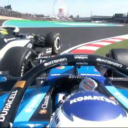 F1: ¡Insólito! El toque entre Pérez y Albon en la FP1 del Gran Premio de Japón