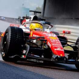 F1: Hamilton y su Ferrari continúan con los test de Pirelli en Fiorano