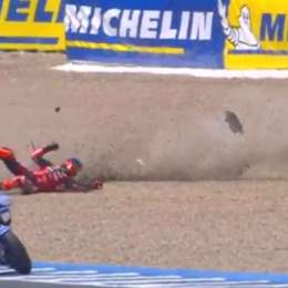 MotoGP: durísima caída de Marc Márquez en el GP de España