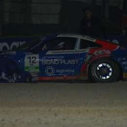 Porsche Carrera Cup Italia: Luciano Martínez debió abandonar por un accidente en el cierre de la carrera 1