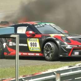 ¡En llamas! Fuerte accidente de un sudamericano en la Clasificación de las 24 horas de Nürburgring