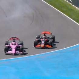F2: ¡Se salvó por poco! Varrone esquivó una maniobra al límite de Maini en Canadá