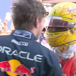 F1: ¡Dos grandes campeones! Max Verstappen saludó a Lewis Hamilton tras su triunfo en Barcelona