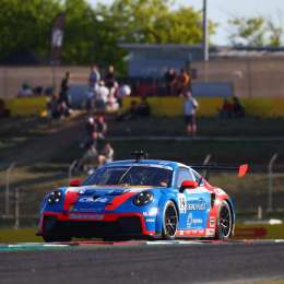 Porsche Supercup: Luciano Martínez sacó a flote una final friccionada en Barcelona