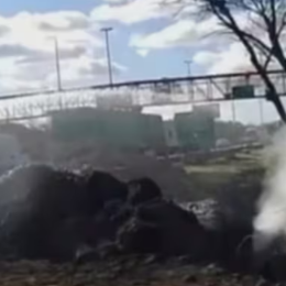 Escape de gas en Autopista Dellepiane: se rompió un caño y cortó el tránsito