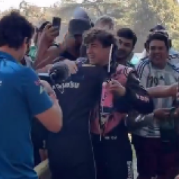 F1: el tierno abrazo entre Colapinto y James Vowles en el Festival de Goodwood