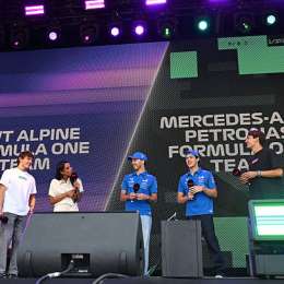 F1: ¡Colapinto en modo mundial! El divertido ida y vuelta con Russell y el cantito que le enseño a Kimi Antonelli