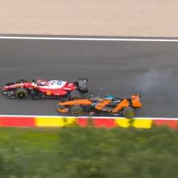 F1: Piastri explotó contra la FIA por no haber sancionado a Leclerc después del toque en Spa