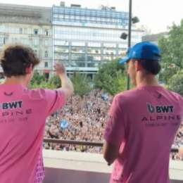 F1: ¡Una multitud! Así recibieron a Colapinto y Gasly en su llegada a Budapest