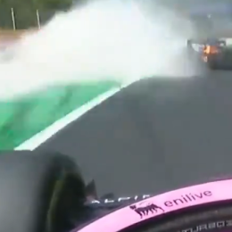 F1: así se vio el fortísimo accidente de Leclerc desde el Alpine de Colapinto