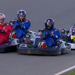 ¡No se la hicieron fácil! Los rivales más duros que enfrentó Max Verstappen en el reto contra los 100 kartings