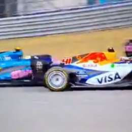El video que no se vio del toque entre Colapinto y Lindblad en el GP de Estados Unidos