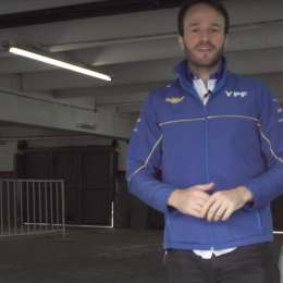 Canapino le enseña el circuito al Stock Car