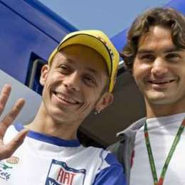 Valentino Rossi y Roger Federer, íntimos amigos