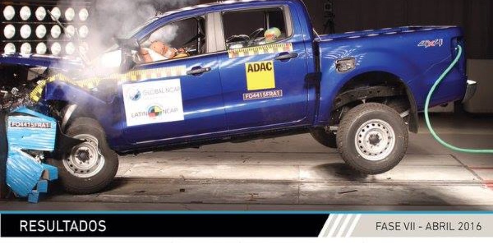 Ford Ranger: 3 y 4 estrellas en las pruebas Latincap