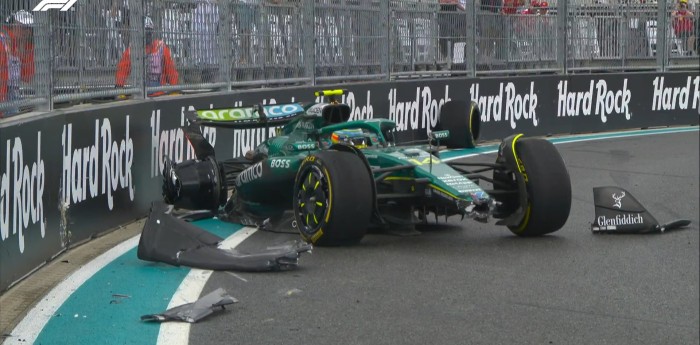 F1: Fernando Alonso protagonizó un fuerte accidente tras un toque de Liam Lawson