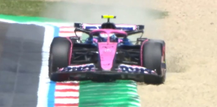 F1: Franco Colapinto, al límite con el Alpine en la FP1 en Imola