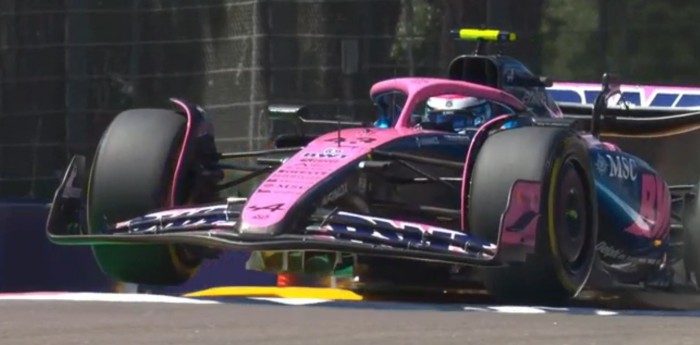 F1: el espectacular plano de Colapinto durante la FP1 en Imola