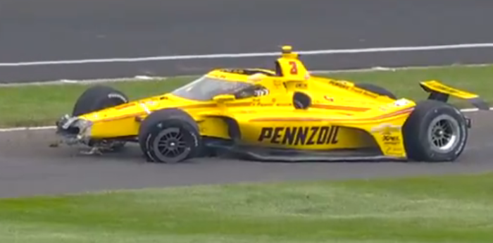 IndyCar: ¡Insólito! McLaughlin se pegó antes de largar las 500 Millas de Indianápolis