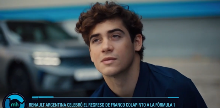 Renault celebró el regreso de Franco Colapinto a la Fórmula 1