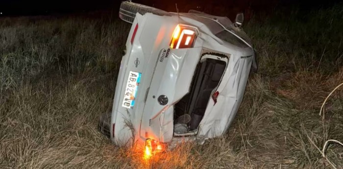 Un conductor volcó tras embestir un jabalí en la Ruta 188