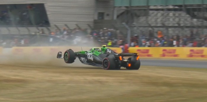 F1: el fuerte despiste de Bortoleto que provocó la bandera roja en la FP3 en Silverstone