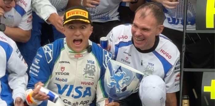 F1: ¡Insólito! Hadjar rompió el trofeo que logró en el GP de Países Bajos