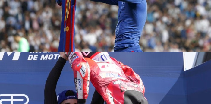 MotoGP: ¡A lo Messi! El festejo de Marc Márquez luego de su triunfo en San Marino