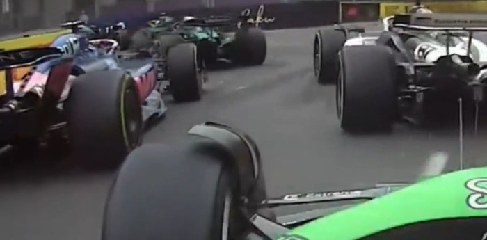 F1: ¡Desde todos los ángulos! El sobrepaso de Colapinto a Bearman en la largada del GP de Azerbaiyán