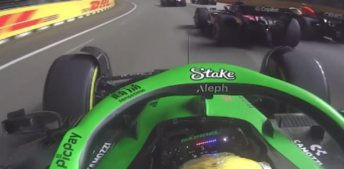 F1: así se vio la espectacular largada de Colapinto en Singapur desde la mirada de Bortoleto