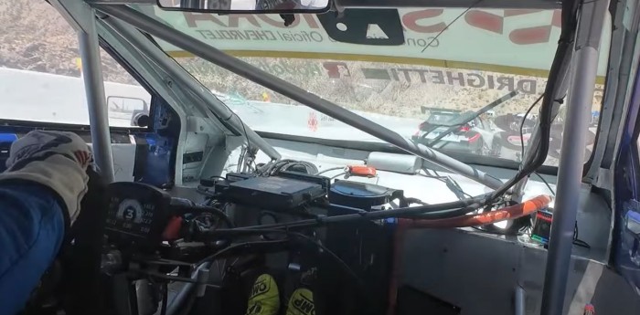 TC2000: ¡A bordo! Así fue el momento en el que se pinchó el neumático de Aldrighetti en El Zonda