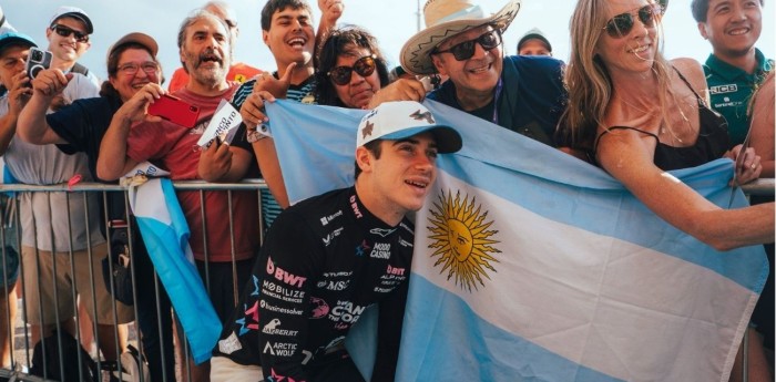 F1: el gesto de Colapinto con el público en la previa al GP de Estados Unidos