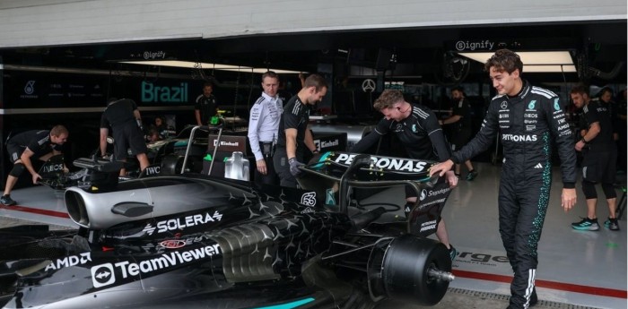 F1: Dos mecánicos de Alpine asistieron a Russell en plena FP1 en Brasil, ¿Qué pasó?