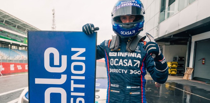 TCR South America: Leonel Pernía, luego de la pole position en Interlagos: "El auto funcionó muy bien con la lluvia"